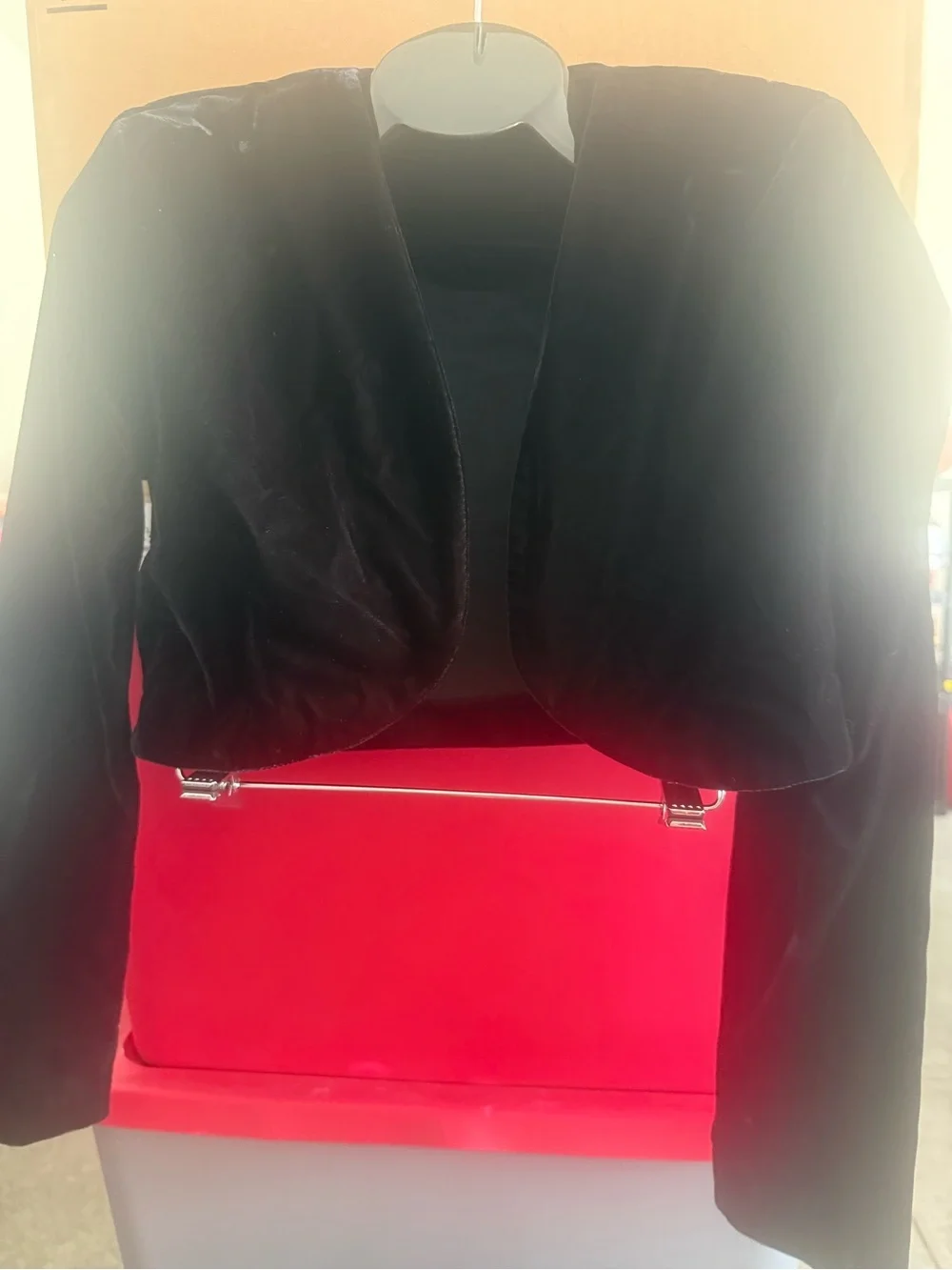 Black Velvet Bolero Jacket - Women p24